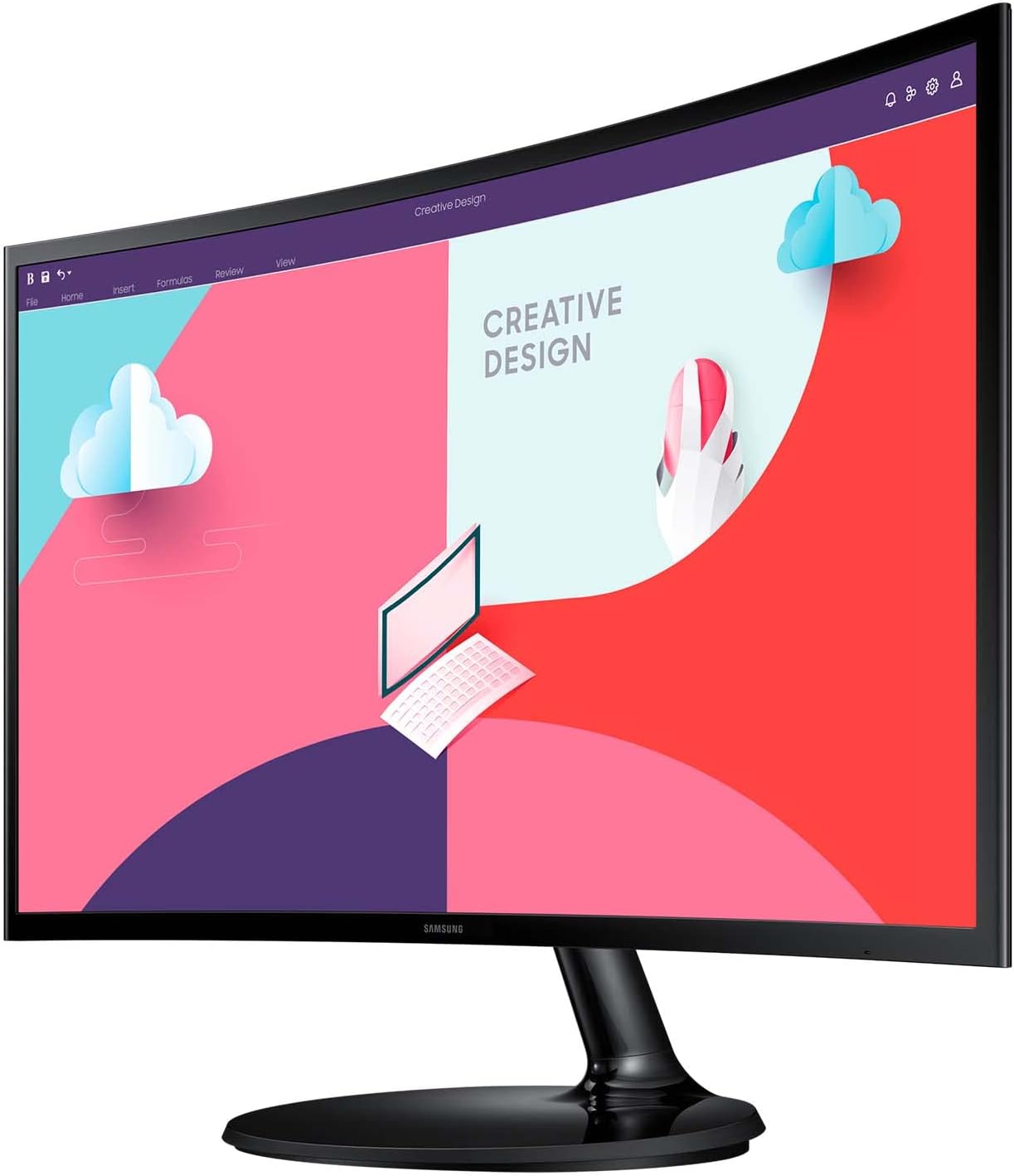 Samsung | Monitor S3 Essential | S24C364EAU | Curved | 24 Zoll | NEU