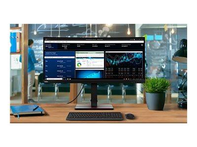 LENOVO - MONITOR - THINKVISION P34W-20 34" CURVED WQHD USB-C DOCK - 63F2RAT3EU - ZUSTAND: NEW