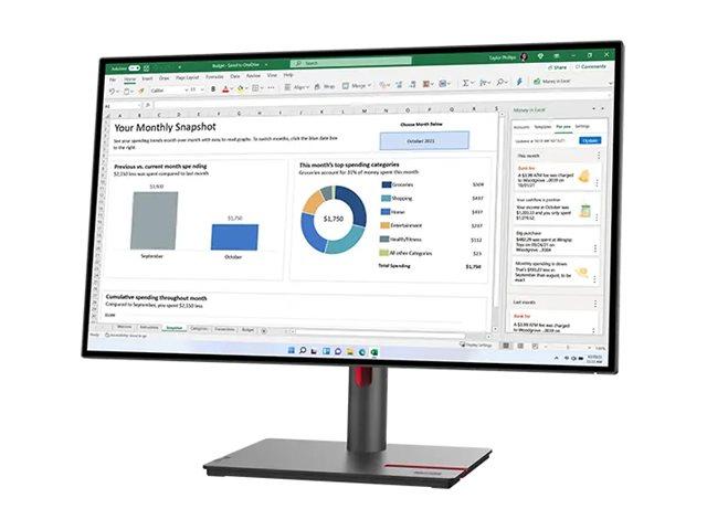 LENOVO - MONITOR - THINKVISION P27H-30 27" QHD MONITOR - USB-C - 63A1GAR1EU - ZUSTAND: NEW