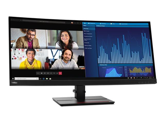 LENOVO - MONITOR - THINKVISION P34W-20 34" CURVED WQHD USB-C DOCK - 63F2RAT3EU - ZUSTAND: NEW