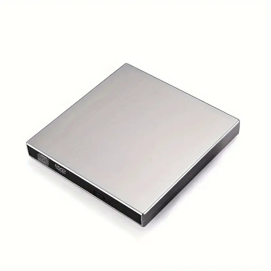 Externes CD-/DVD-Laufwerk für Laptops, tragbarer, schlanker USB 2.0 CD-/DVD-Brenner