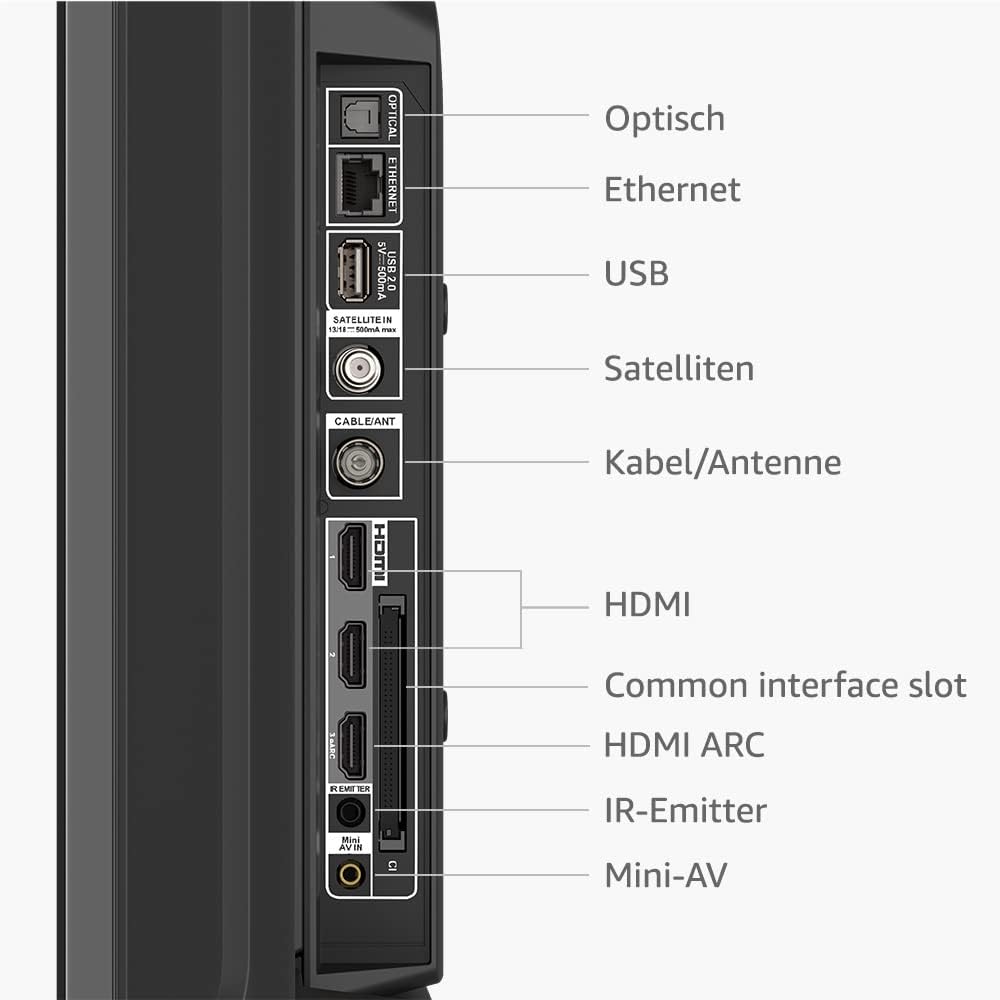 Amazon Fire TV-2-Serie HD-Smart-TV, 32 Zoll (81 cm) TV Fernseher Monitor SAT Kabel | NEU