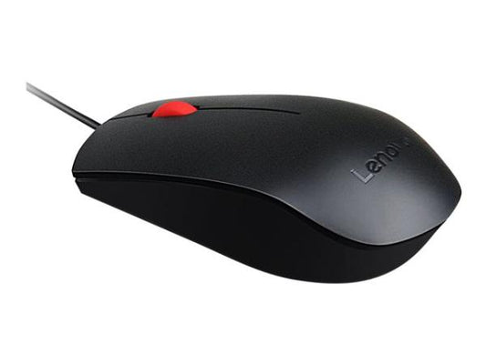 Lenovo | PC Maus | Essential | USB | Black (Red Wheel) Mouse | Neu
