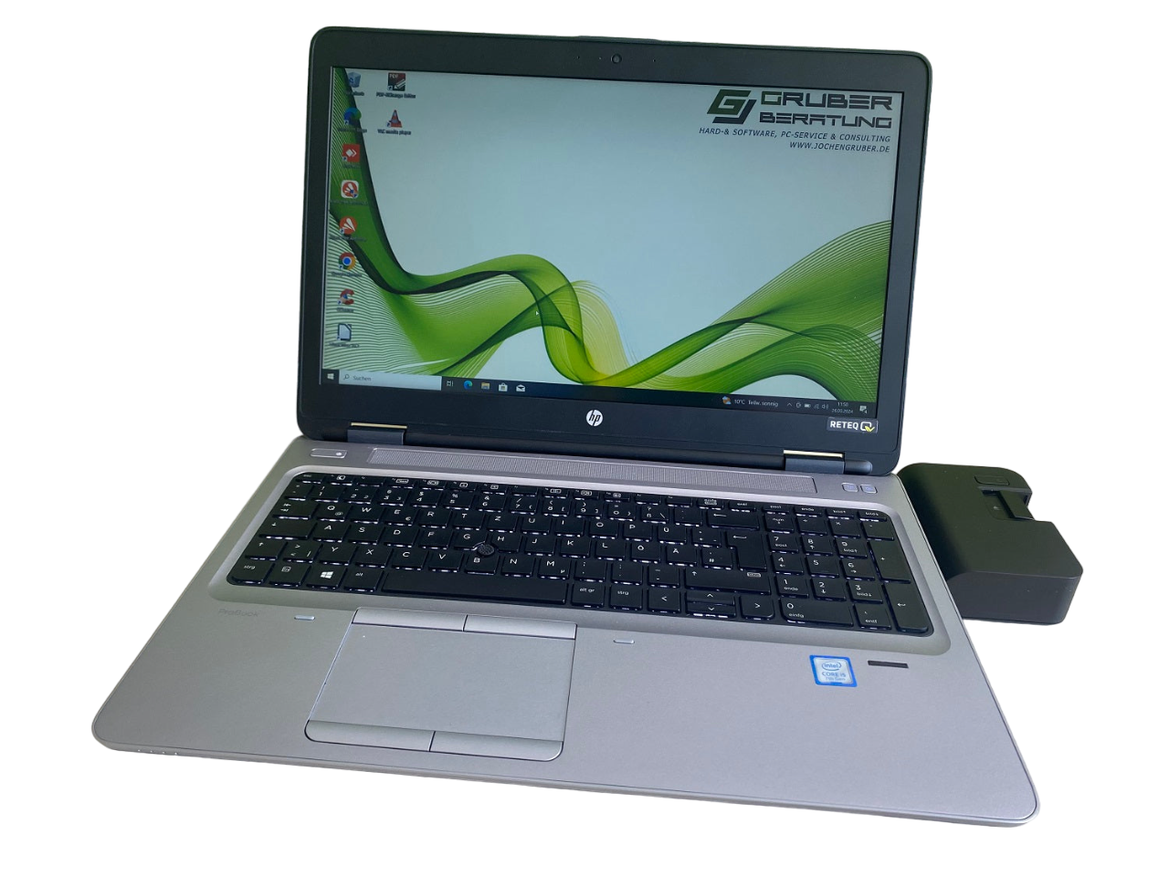 Notebook Laptop HP PROBOOK 650 G3 i5 15.6" 8GB, 256GB, W10P, Dockingstation | REFURBISHED