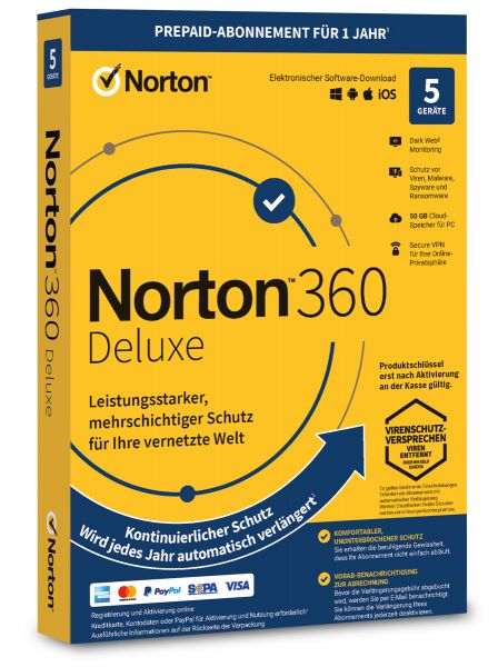 NORTON 360 DELUXE Virensoftware