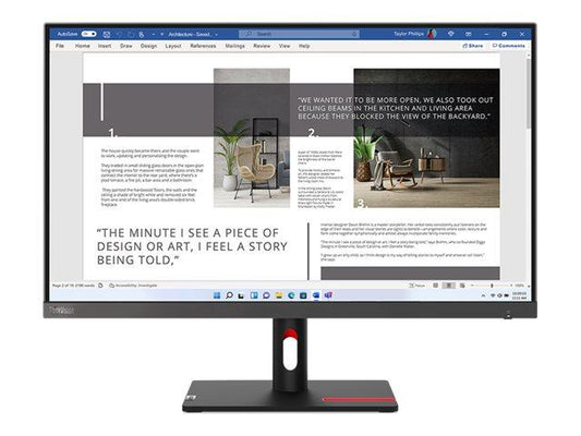 LENOVO - MONITOR - LENOVO THINKVISION S27I-30 27' 'MONITOR - 63DFKAT4EU