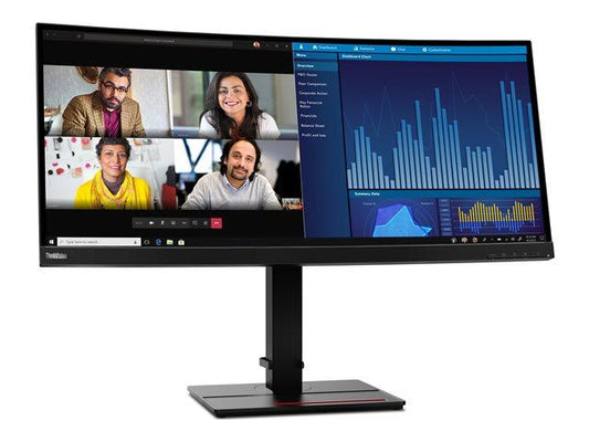 LENOVO - MONITOR - ThinkVision P34w-20 34" Curved WQHD USB-C dock - 63F2RAT3EU - ZUSTAND: NEW