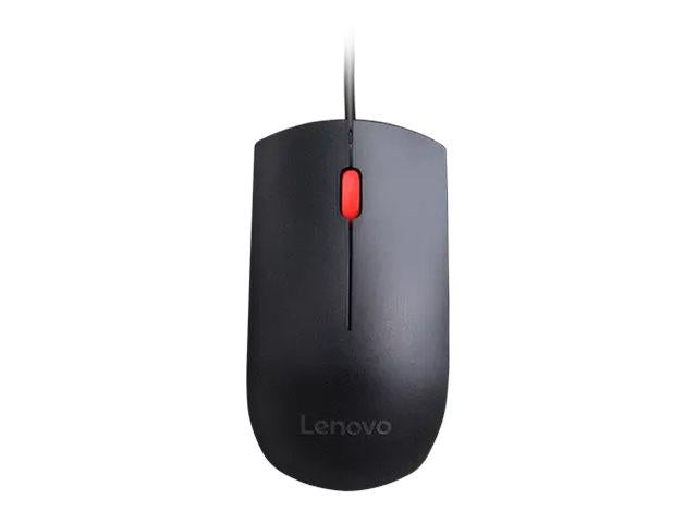 LENOVO - NOTE-OPT - LENOVO ESSENTIAL USB BLACK (RED WHEEL) MOUSE - 4Y50R20863 - ZUSTAND: NEW
