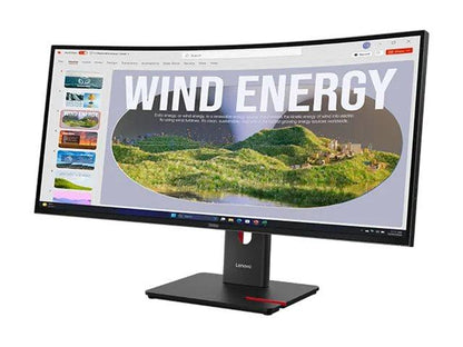 LENOVO - MONITOR - LENOVO THINKVISION T34W-40 UWQHD USB-C 34" MONITOR - 64AEGAT1EU - ZUSTAND: NEW