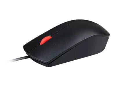 LENOVO - NOTE-OPT - LENOVO ESSENTIAL USB BLACK (RED WHEEL) MOUSE - 4Y50R20863 - ZUSTAND: NEW